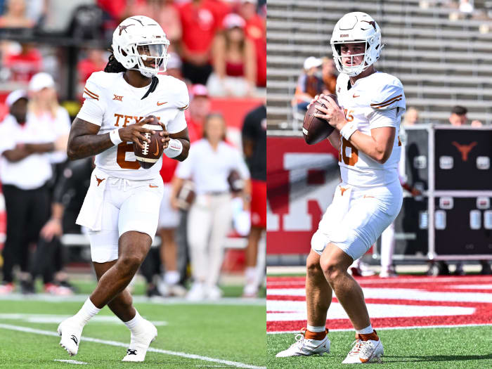 QB Maalik Murphy (left) and Arch Manning (right)